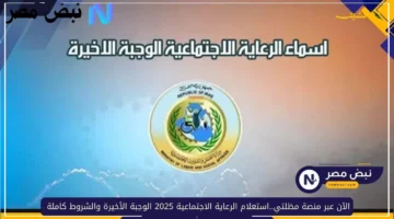 رسميًا الآن.. استعلم عن الرعاية الاجتماعية 2025 الوجبة الأخيرة والشروط كاملة عبر منصة مظلتي 1